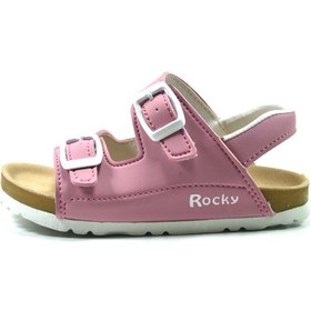 Resim Onlo Ayakkabı Rocky.120 Pudra Cırtlı Kız Çocuk Sandalet Pudra 