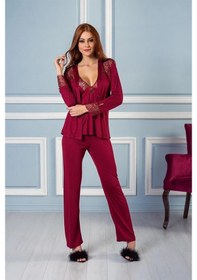 Resim Pierre Cardin 5625 Penye Altılı Takım - Bordo Çok Renkli 