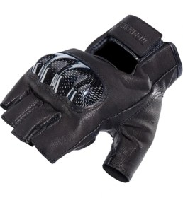 Resim Motosiklet Yarım Parmak Eldiven %100 Deri Karbon Tarak Koruma 