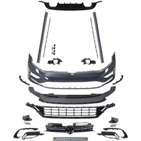 Resim Volkswagen Golf 6 Uyumlu 7.5 R Görünüm Body Kıt 2009-2012 