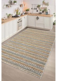 Resim Dijital Kaymaz Yıkanabilir Multi Salon Halısı Mutfak Halısı Koridor Halısı Yolluk Çok Renkli 