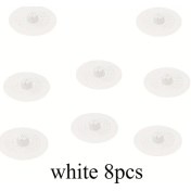 Resim Willowhaven 8 Adet Beyaz Tıkanma Önleyici Saş Filtreli Silikon Banyo Mutfak Lavabo Gider Kapağı 