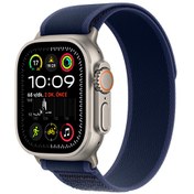 Resim Apple Watch Ultra 2 GPS + Cellular 49mm Natürel Titanyum Kasa ve Mavi Trail Loop - M/L Apple