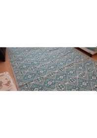 Resim Algelsineve 6 m2 Eşme Desen, Serme, Çok Amaçlı Halı Örtüsü, Pike, Mavi 