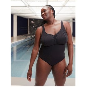 Resim Speedo Spdscu Aquanıte Kadın Yüzücü Mayosu Siyah Siyah 
