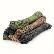 Resim 10m/20m/30m 4mm Kalın Örülmüş Paracord Kamp ve Yürüyüş İçin, El Yapımı DIY Halat 