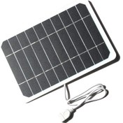 Resim Padalink 5w 5v Monokristal Silikon Güneş Paneli - Usb Çıkışı İle Taşınabilir Dışarıda Cep Telefonu Ve Elektronik Cihazları Şarj Etme 