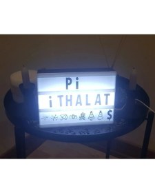 Resim Belirtilmemiş Cinematic Harflerle Işıklı Mesaj Veren Light Box LED Pano A4 