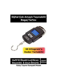 Resim Özel Lcd Ekran Seyahat Bavul Ağırlık Tartı Dijital Çok Amaçlı Taşınabilir El Ölçekli Bagaj Tartısı Çok Renkli 