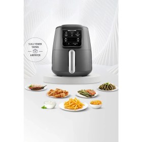 Resim Allians Çift Fonksiyonlu Konuşan Airfryer, Gümüş, 4 Kişilik, Hızlı ve Sağlıklı Pişirme 