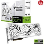 Resim Asus TUF Gaming GeForce RTX 5070 Ti 16 GB OC White Edition GDDR7 256 Bit Gaming Ekran Kartı 