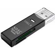 Resim Lemestar Usb 3.0/2.0 Yüksek Hızlı Çok Fonksiyonlu Sd-tf İki Kart Okuyucu Siyah 5 Gbps, Plug & Play, Taşınabilir 