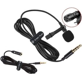 Resim 3.5mm Condenser Mikrofon, Yüksek Hassasiyetli, 2m Uzantı Kablolu, Gömlek Klipsli, Ses Kaydı Ve Görüşme İçin 