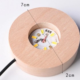 Resim Keyfim Shop Işıklı Ahşap Kaideli Uzay Cam Küre 8cm*6cm 