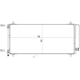 Resim Mga-82267 - Kondenser Cıtroen C5 Iı / C5 Iıı / C6 - Peugeot 40 