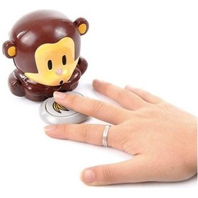 Resim BUFFER® Maymun Figürlü Hava Üfleyen Pratik Kolay Hızlı Oje Kurutucu Çok Renkli 