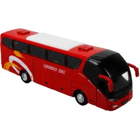 Resim Maxx Wheels Sesli ve Işıklı Otobüs 19 cm - Kırmızı 