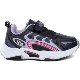 Resim M.p 242-3357ft Filet Kız Çocuk Sports Casual Ayakkabı Siyah - Mor Mor - Siyah 