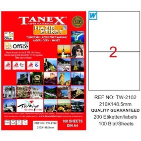 Resim Tanex Laser Etiket 100 YP 210x148.5 Laser-Copy-Inkjet TW-2102 
