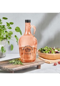Resim Selka Home - Mary 1500 Ml Desenli Cam Galon Yağdanlık 
