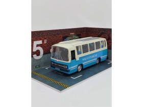 Resim Scowetto 1/27 Ölçek Nostalji Halk Otobüsü Sesli ve Işıklı (Mavi) 