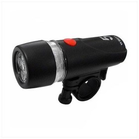 Resim Knt Bisiklet Ön Lamba Işık Ön Far 5 Ledli Piller Dahil Siyah 