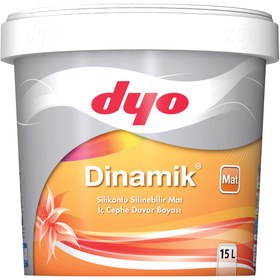 Resim Dyo 15L Dinamık Mat İç Cephe Boyas Silikonlu Beyaz 