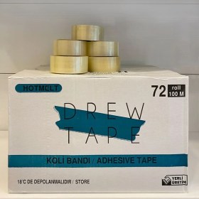 Resim Hot Melt Özellikli Kaliteli Koli Bantı 45*100 Metre (48 Adet) 