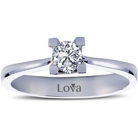 Resim Lova D Renk 0,27 Karat Pırlanta Tektaş Yüzük - 1050014 