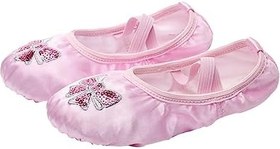 Resim Bale Ayakları Bale Antrenman Ayakkabısı Lirik Ayakkabı Tek Bale Ayakkabıları Jimnastik Yoga Ayakkabıları Bale Daireler Dans Için Yoga Ayakkabıları Kurdele Terlik Çocuk 