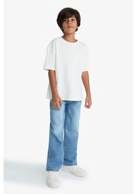 Resim Defacto Erkek Çocuk Wide Leg Geniş Paça Pantolon F0452a825aunm35 Mavi 
