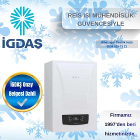 Resim E.C.A. Citius Premix 24KW Tam Yoğuşmalı Kombi Hermetik Baca ile Enerji Tasarruflu Montaj Hizmeti Dahil 
