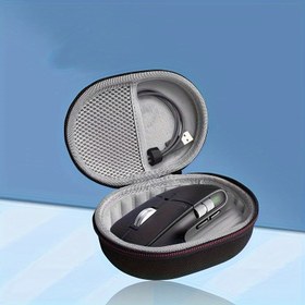 Resim 1pc Sert Kabuk Taşınabilir Fare Kılıfı, Logitech M750, M650, M720, M330 Kablosuz Bilgisayar Fare için Seyahat Depolama Kutusu ile Kablo Cebi 