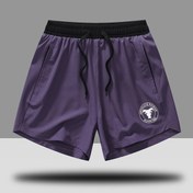 Resim Erkek Hızlı Kuru Atletik Şortlar - Hafif Esnek Olmayan Kumaş Spor Salonu, Yüzme, Rahat Şortlar - Tüm Mevsim Egzersiz ve Rahat Giyim - Siyah Logolu - Kolay Bakım, Egzersiz Şortları, Yüzme Şortları, Spor Görünümü, Nefes Alabilen Kumaş, Dayanıklı Yapı, Fitness Tutkunları, Aktif Yaşam, Temel Tasarım, Nem Çekme Malzemesi, Aktif Erkekler 