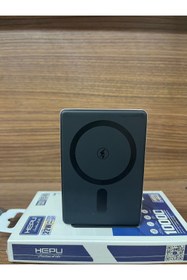 Resim HEPU 10.000 mAh MagSafe Kablosuz Powerbank – 15W Kablosuz + 22W PD Hızlı Şarj 
