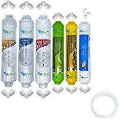 Resim Pemax Water Solutions Kapalı Kasa Su Arıtma Cihazlarına Uygun Eco 6'lı Mebransız Alkali -Mineral -Tatlandırıcı Set 