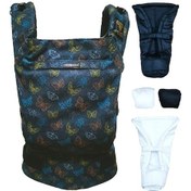 Resim Mamadusbaby Renkli Kelebekler Yenidoğan Set Ergonomik Kanguru 