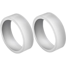 Resim 2 Adet Beyaz-8 1 Adet Silikon Joystick Koruyucu Halkalar Elastik Oyun Rocker Kapak Daire Buhar Güverte İçin Xbox P 