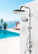 Resim Vilas Europe Robot Duş Sistemi Yağmurlama Tepe Duş Seti Krom 