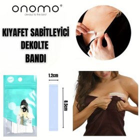 Resim Onomo Life Şeffaf Elbise Sabitleyici Dekolte Kıyafet Sabitleme Bandı Elbise Kaydırmaz 36 Adet 