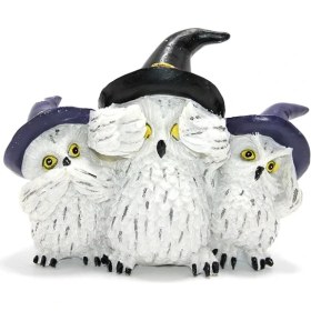 Resim Polyester Baykuş Ailesi ALK2354 