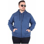 Resim Starbattal Büyük Beden Unisex Kapüşonlu 3ip Sweat 11701 Indıgo Indigo 