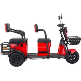 Resim Mondial E-Mon Mona Elektrikli Bisiklet 1500W Batarya 160 kg Taşıma Kapasitesi 3 Tekerlekli Kırmızı 