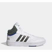 Resim adidas Hoops 3,0 Mıd Gy4747 Erkek Spor Ayakkabı BEYAZ E-486 Beyaz 