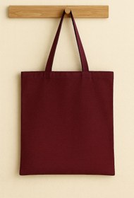 Resim SADEN HOME BORDO HAM BEZ CANTA , 35X40 CM PLAJ CANTASI 