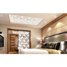 Resim Liar Ahşap Seperatör (Paravan) - KSP-17 - (10 mm) - (69 cm x 139 cm) - (Beyaz) 