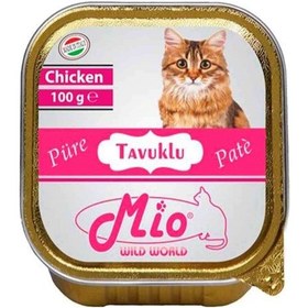 Resim Mio Tavuk Etli Püre Konserve Yetişkin Kedi Maması 100 G 