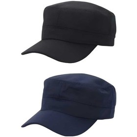 Resim Uniquetrenders Unisex Pamuklu Castro Şapka 2 Adet Siyah Lacivert Lacivert - Siyah 