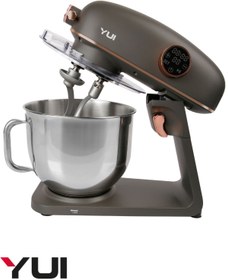Resim Yui M218 Easy Chef Gri/Gold Stand Mikser 1800w Motor Gücü 8l Kapasite Dayanıklı Döküm Metal Gövde 