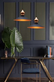 Resim Bamyum Ikili Salon Siyah Sarkıt Lamba Yemek Masası Oturma Odası Mutfak Salon Otel Showroom Kuaför 